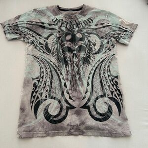 Affliction Men's T-Shirt Size Medium, Sunny Garcia